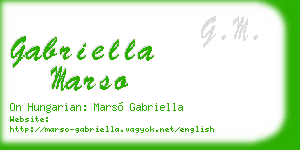 gabriella marso business card